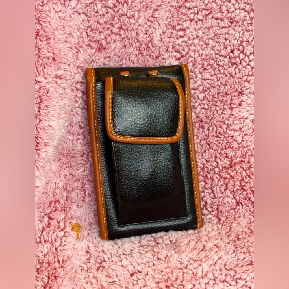 Vintage New Dooney & Bourke Pebble Grain Leather Crossbody Wallet Organizer​​ - Picture 5 of 12